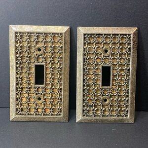 Light switch cover plates - vintage